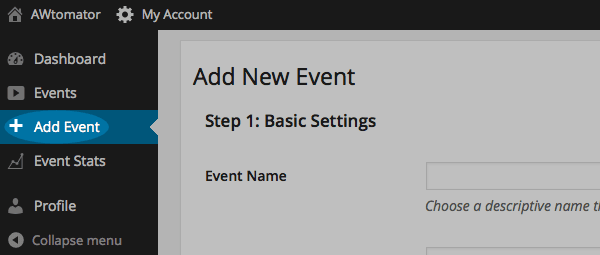 - add event