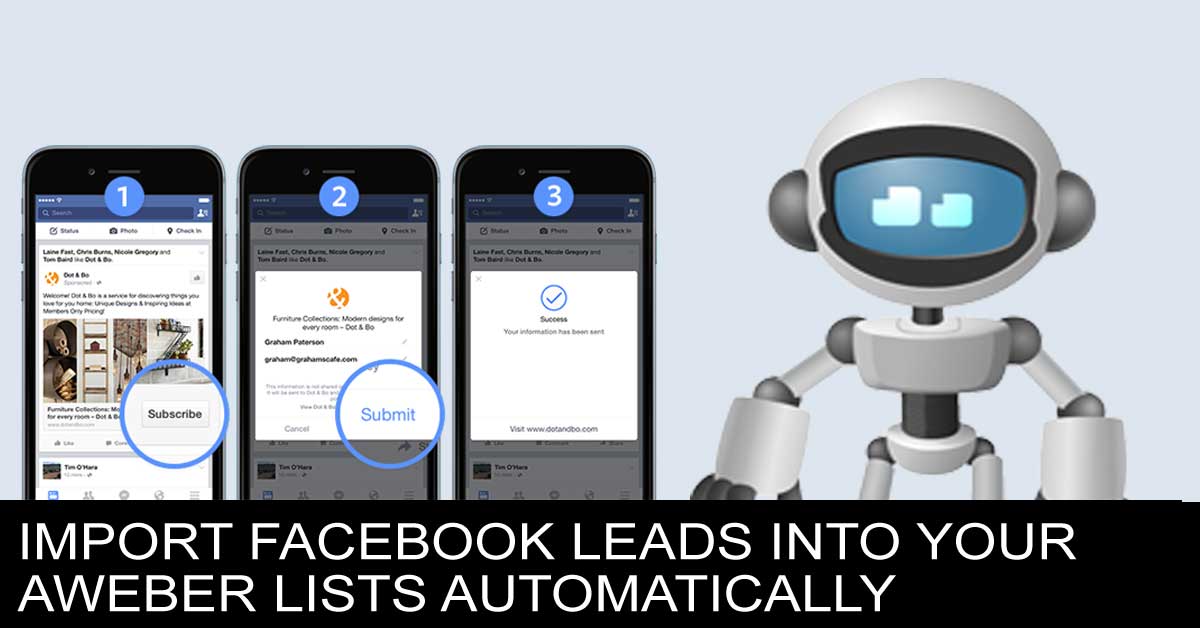 facebook lead ads aweber - facebook leads awtomator