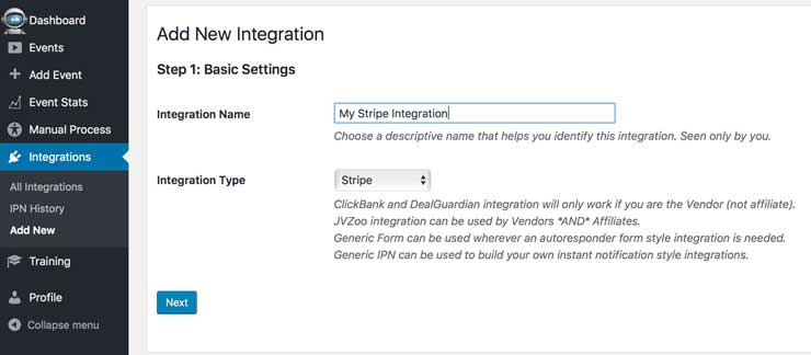 stripe aweber integration: awtomator