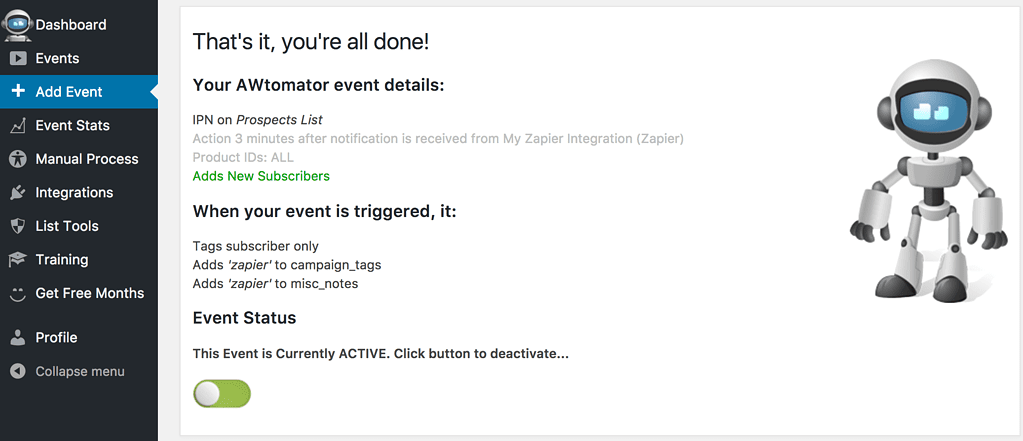 How To Send Zapier Notifications To AWeber Via AWtomator 8 zapier - zapier integration 7
