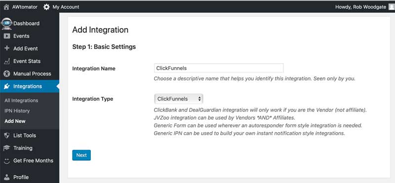 Create a Clickfunnels integration in AWtomator