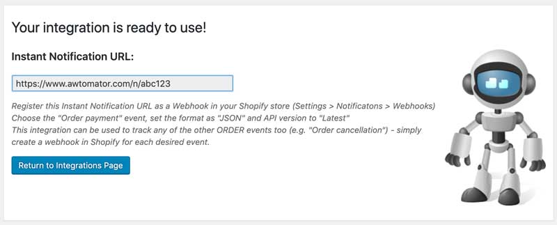 integrate shopify with aweber - shopify integration 3